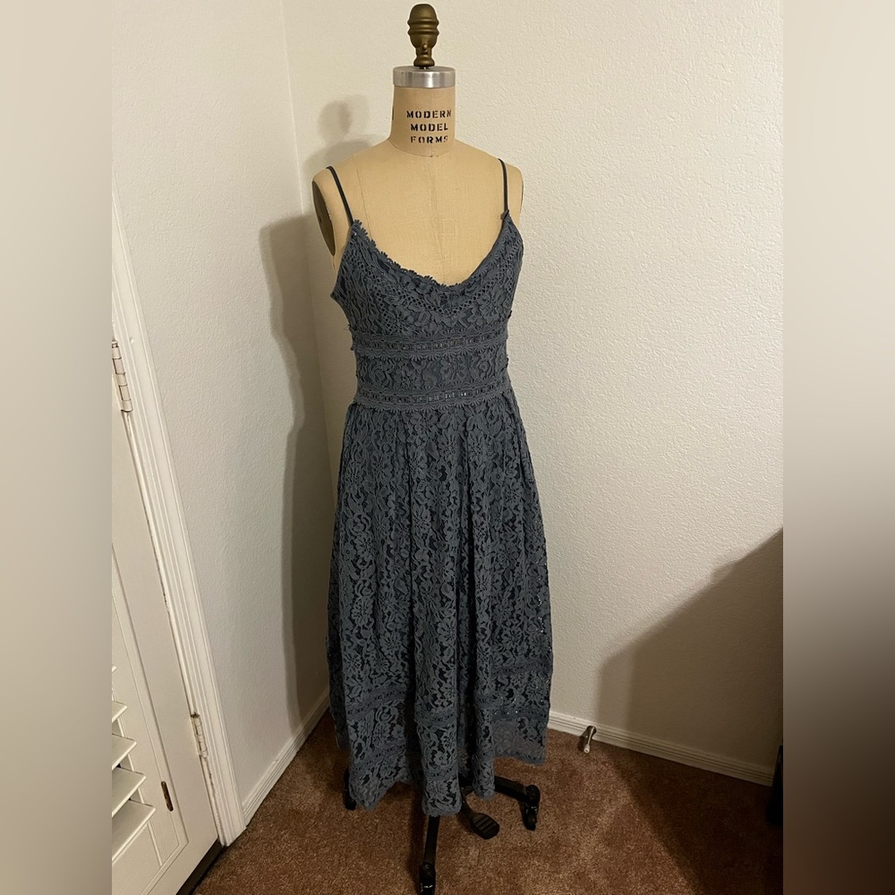Gorgeous silver blue dress